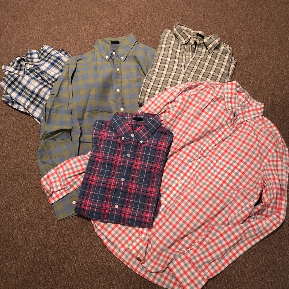 Bundle of long sleeve J. Crew button ups